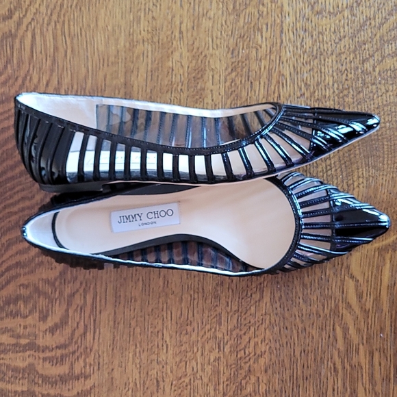 JIMMY CHOO ROMY PATENT LEATHER FLATS! - Picture 9 of 16